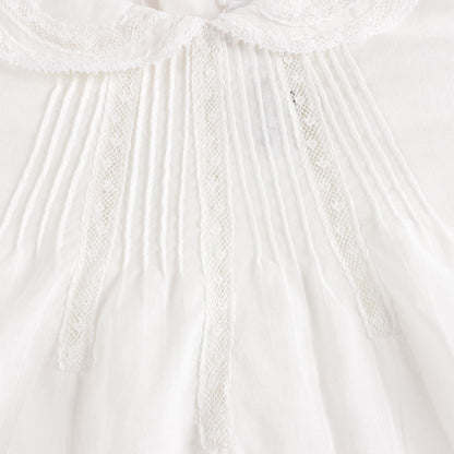 Baby Girls White Cotton Shirt