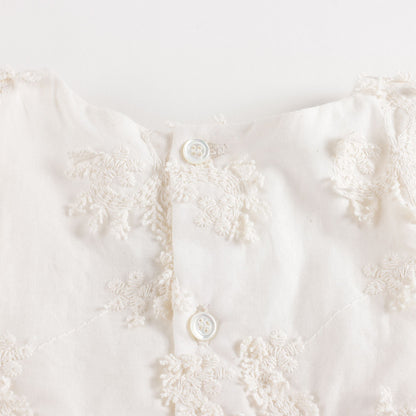Baby Girls White Embroidered Cotton Dress
