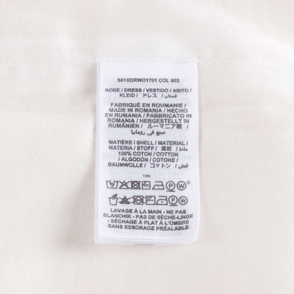 Baby Girls White Embroidered Cotton Dress