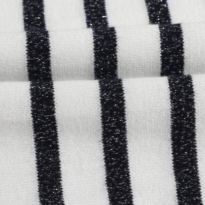 Girls White Stripe Dress