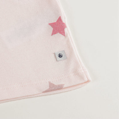 Girls Pink Stars Nightwear Set
