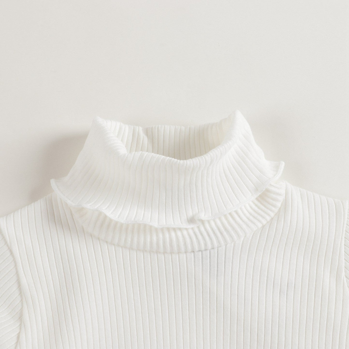 Girls White Turtleneck