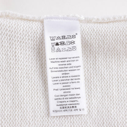 女婴白色Logo羊毛套装