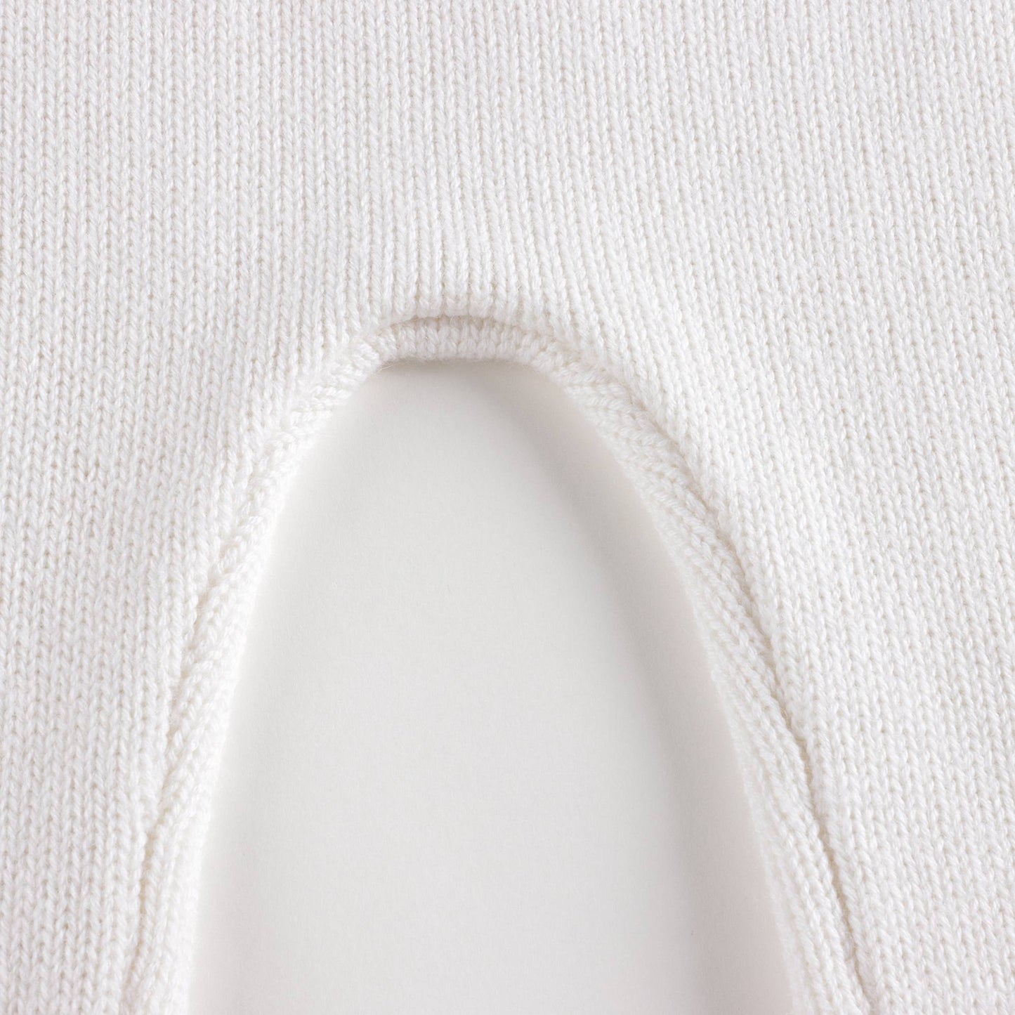 女婴白色Logo羊毛套装