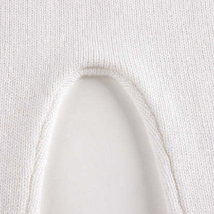 女婴白色Logo羊毛套装