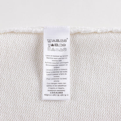 女婴白色Logo羊毛套装