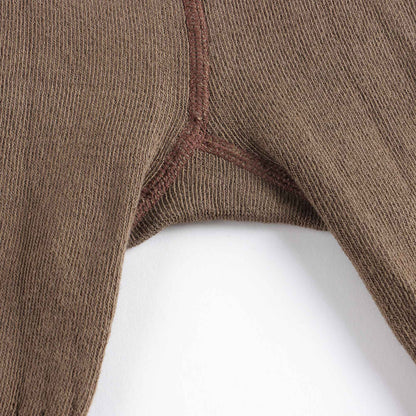 女童驼色棉连裤袜