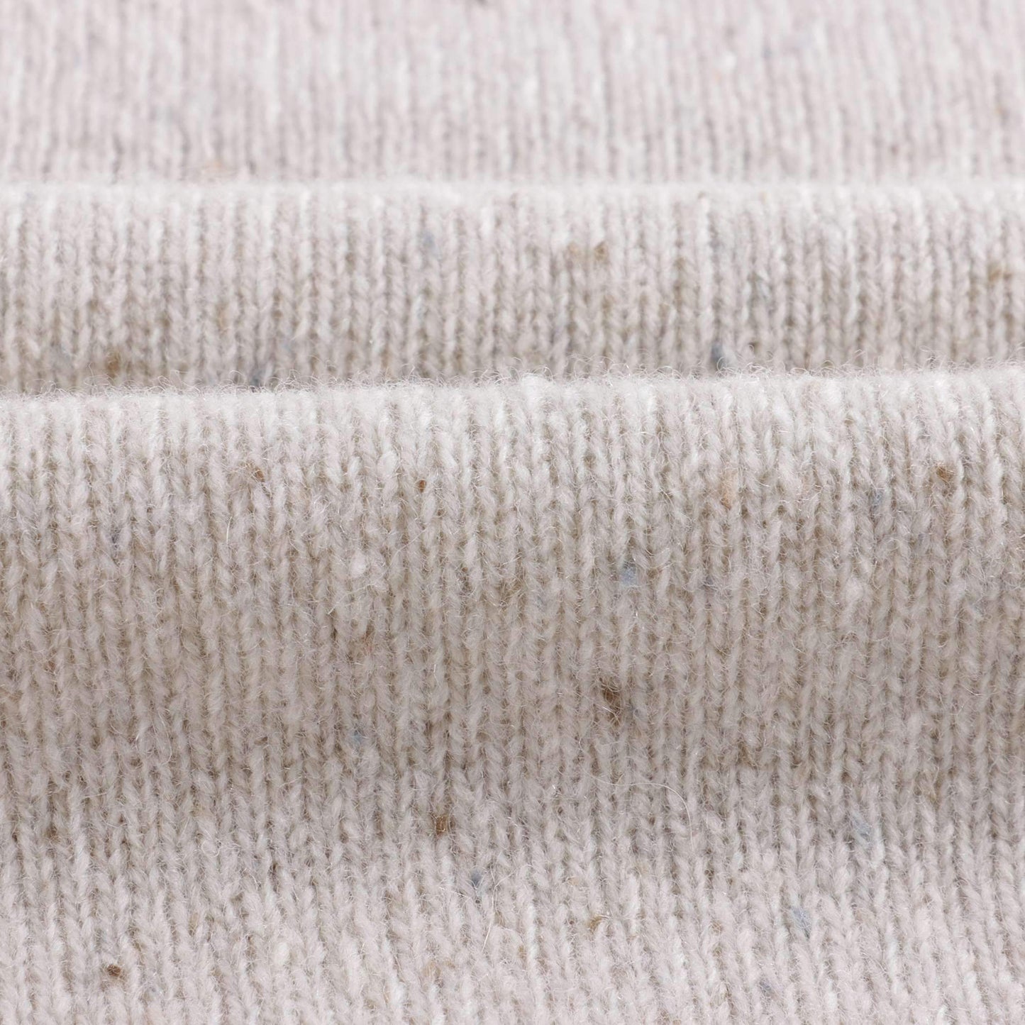 女童米色Logo羊毛毛衣