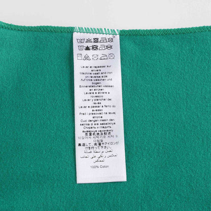 男婴绿色印花棉T恤