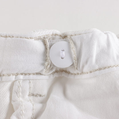 婴儿白色长裤