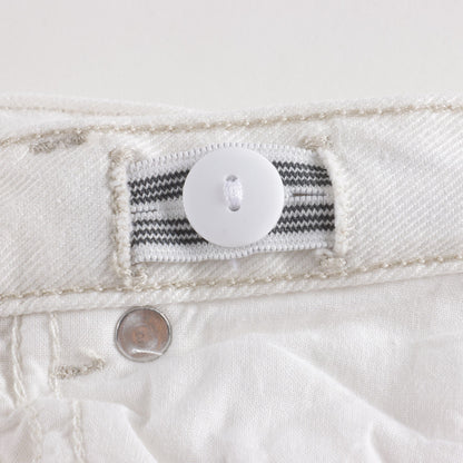 男童白色棉长裤