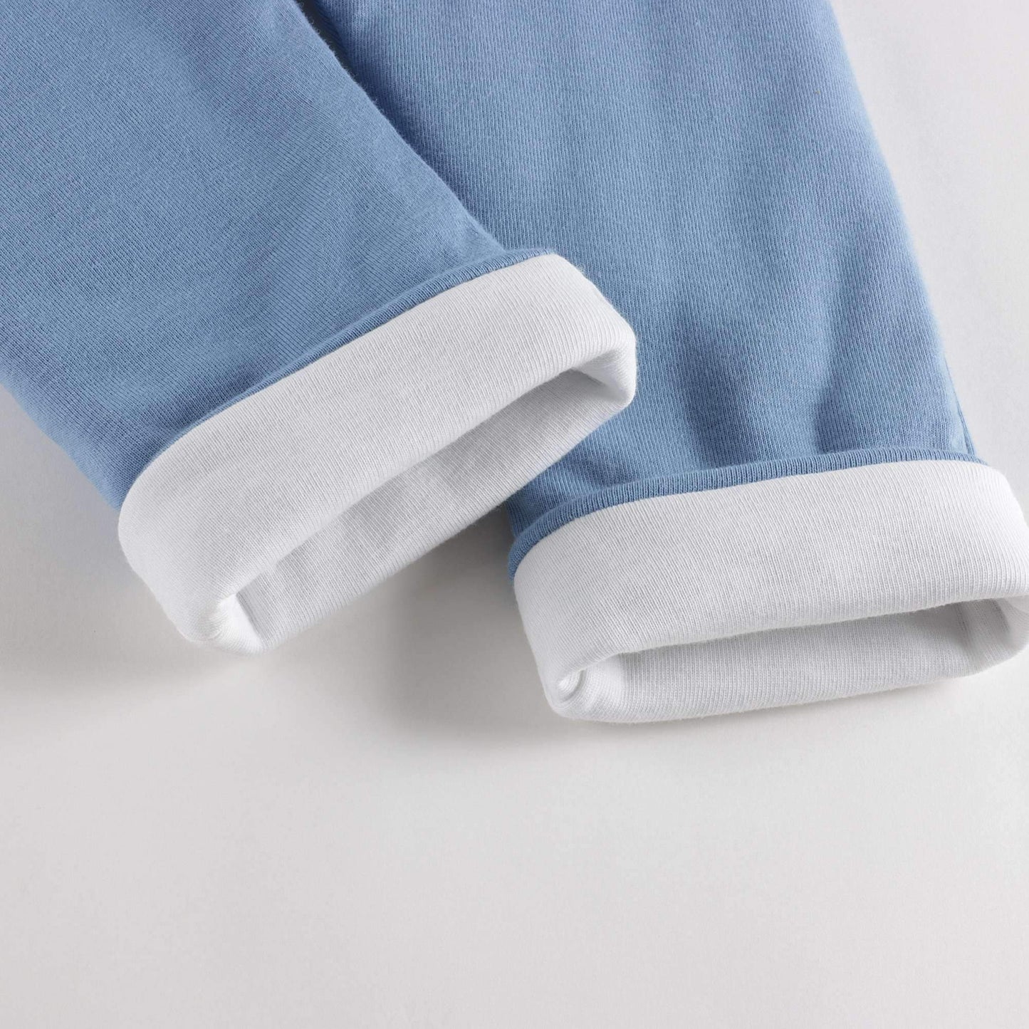 男婴蓝色棉长裤