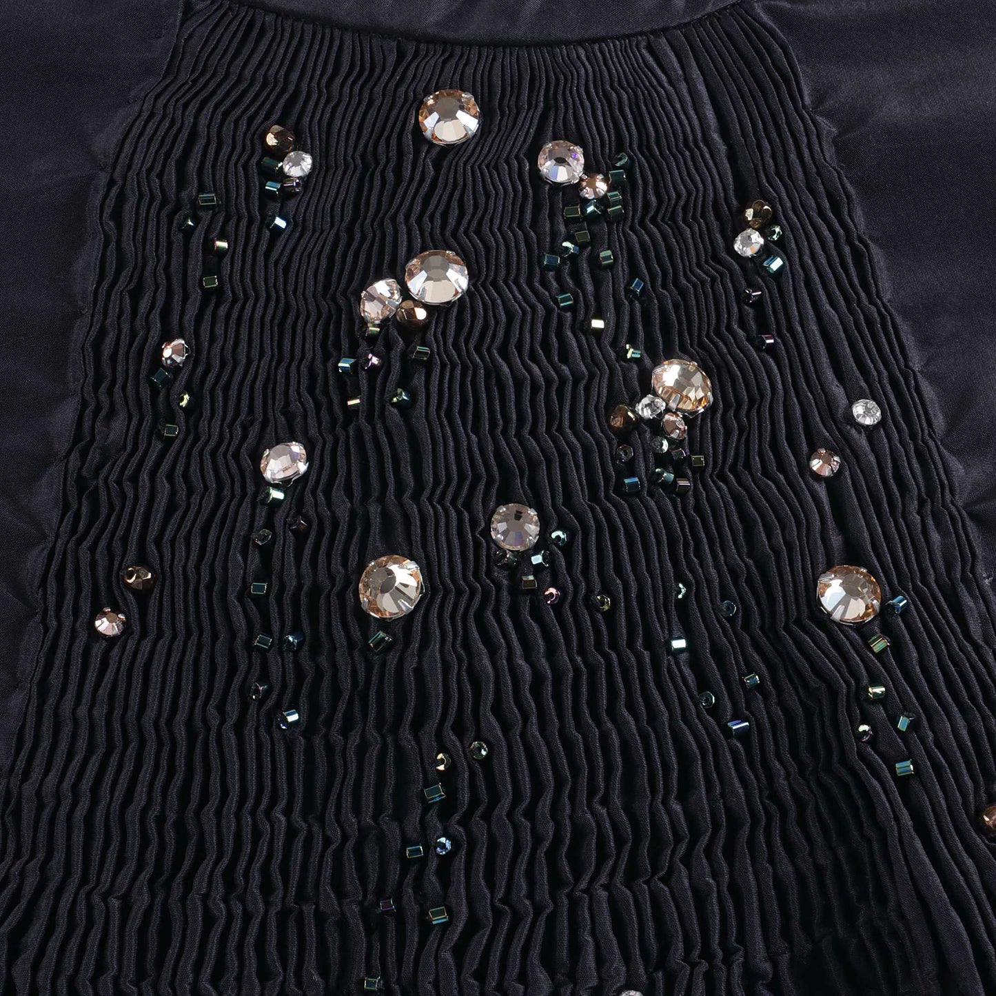 女童黑色真丝连衣裙