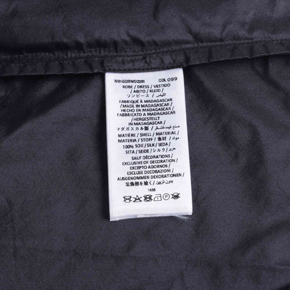 女童黑色真丝连衣裙