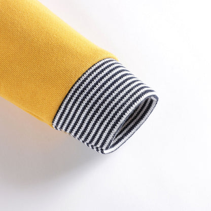 男婴黄色棉卫衣