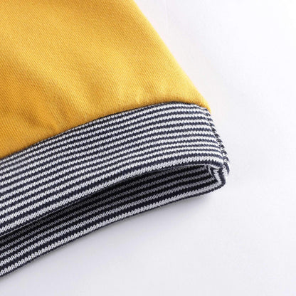 男婴黄色棉卫衣