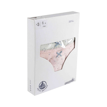 女童彩色圆点棉内裤套装 (3件)