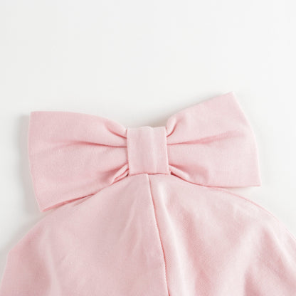 女童粉色Logo棉帽