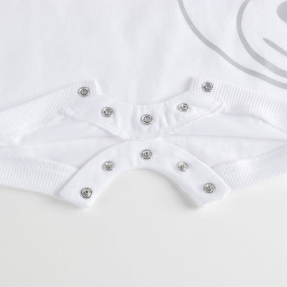 Baby Boys & Girls White Cotton Romper