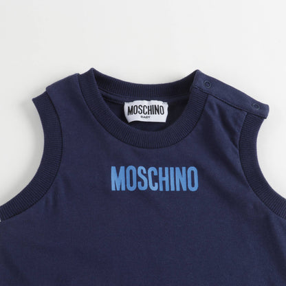 Baby Boys & Girls Navy Cotton Romper