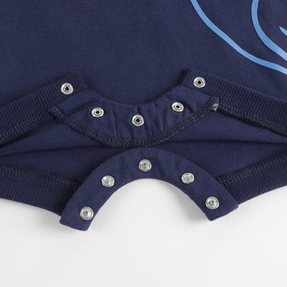 Baby Boys & Girls Navy Cotton Romper