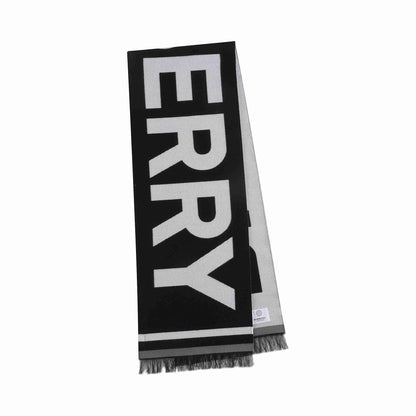 儿童黑色Logo羊毛围巾