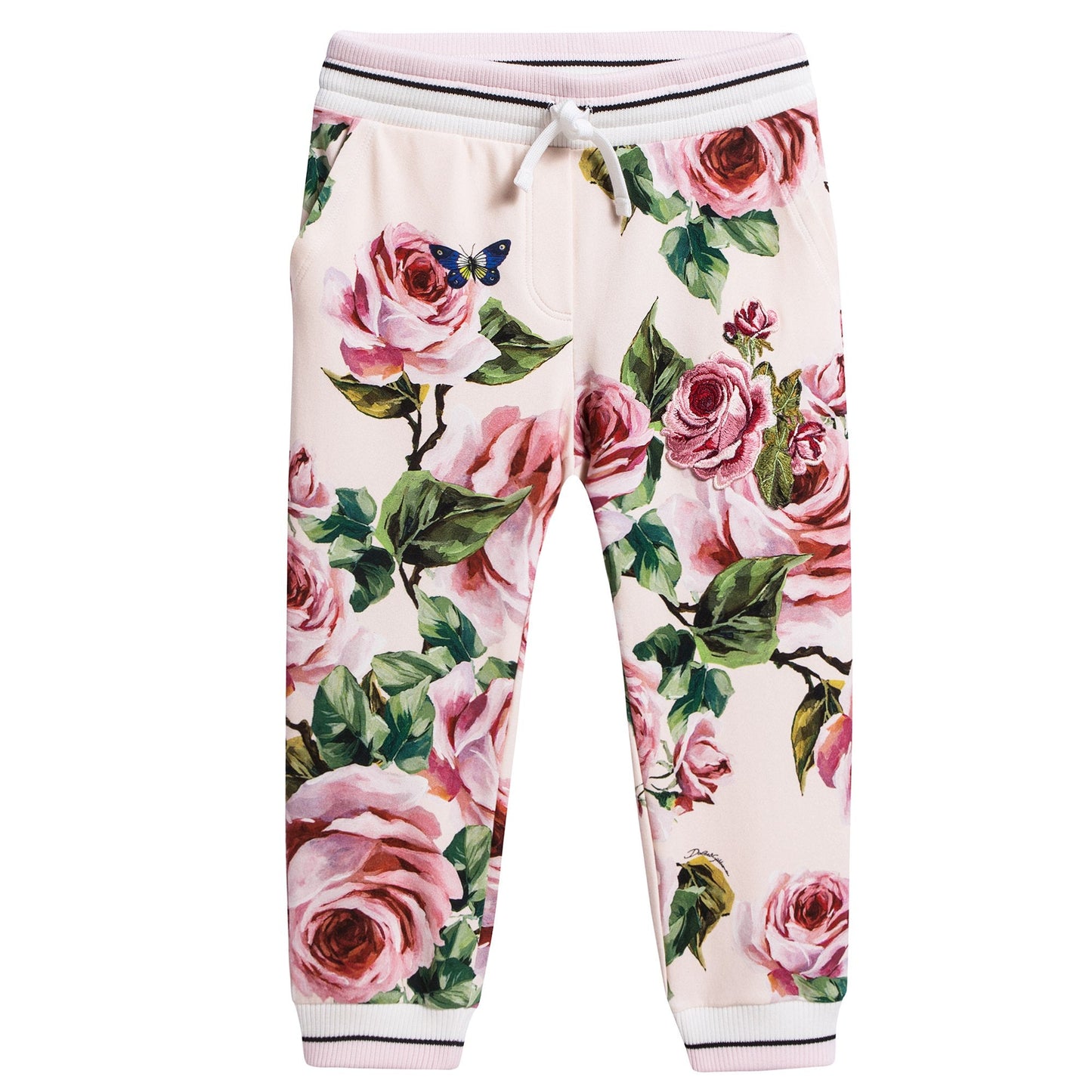 Girls Beige Rose Cotton Trousers（合并到19897）