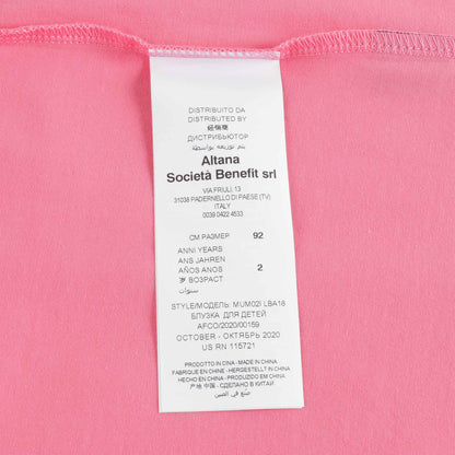 Baby Boys & Girls Pink Cotton T-Shirt