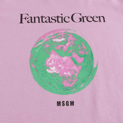 Boys & Girls Lilac Cotton T-Shirt