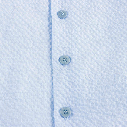 女童浅蓝色棉连衣裙