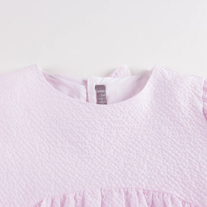 Girls Pink Cotton Dress
