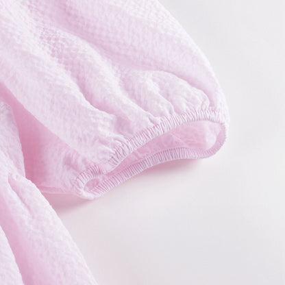 Girls Pink Cotton Dress