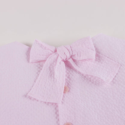 Girls Pink Cotton Dress