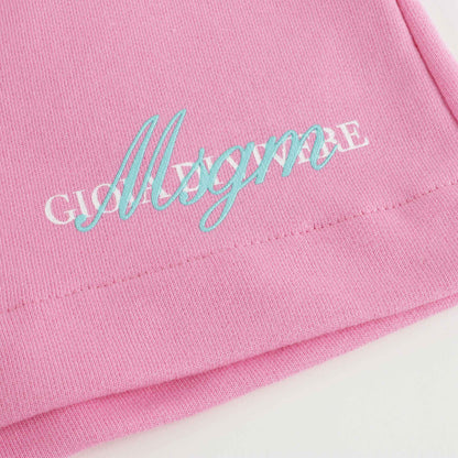 女童粉色Logo短裤