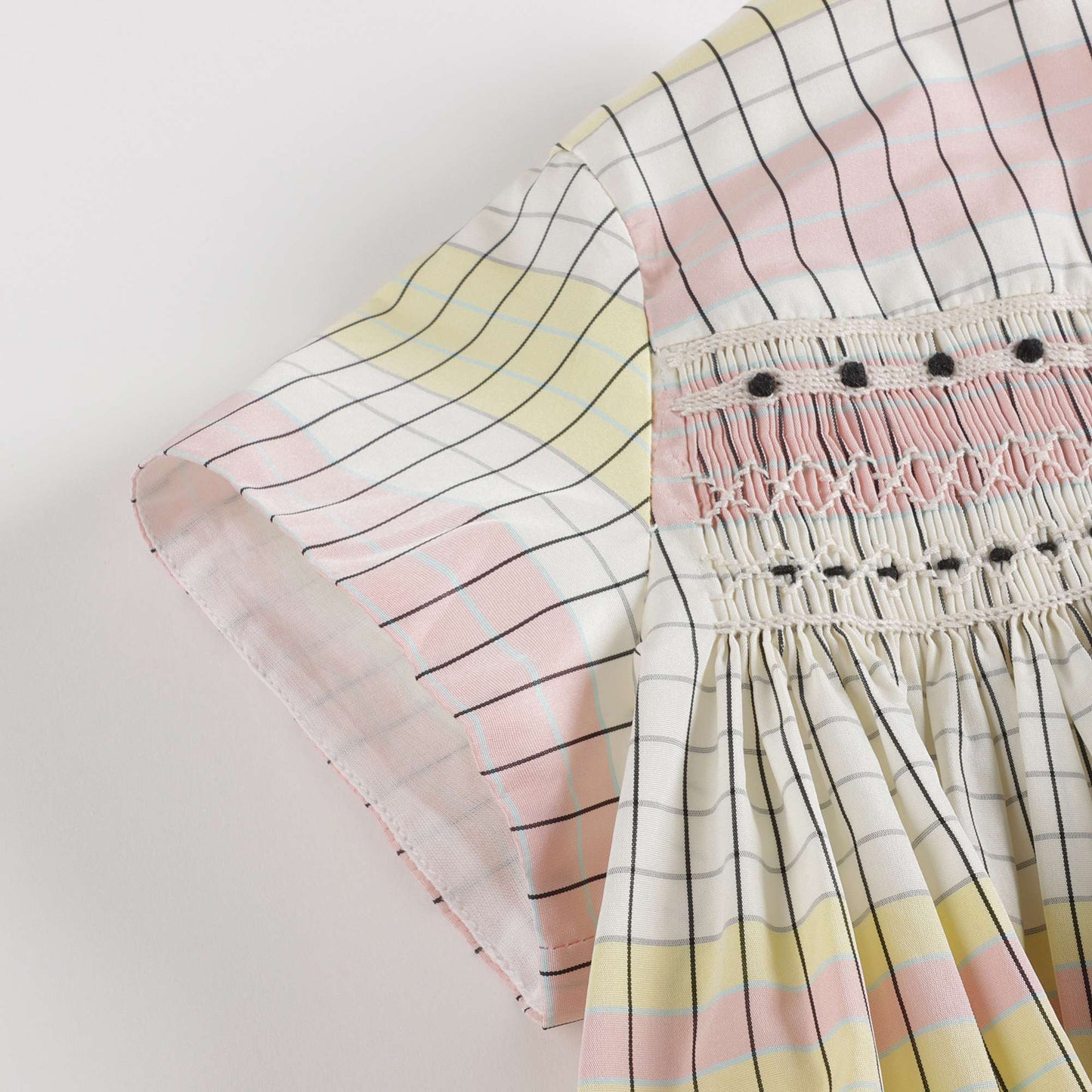 Baby Girls Yellow Check Dress Set