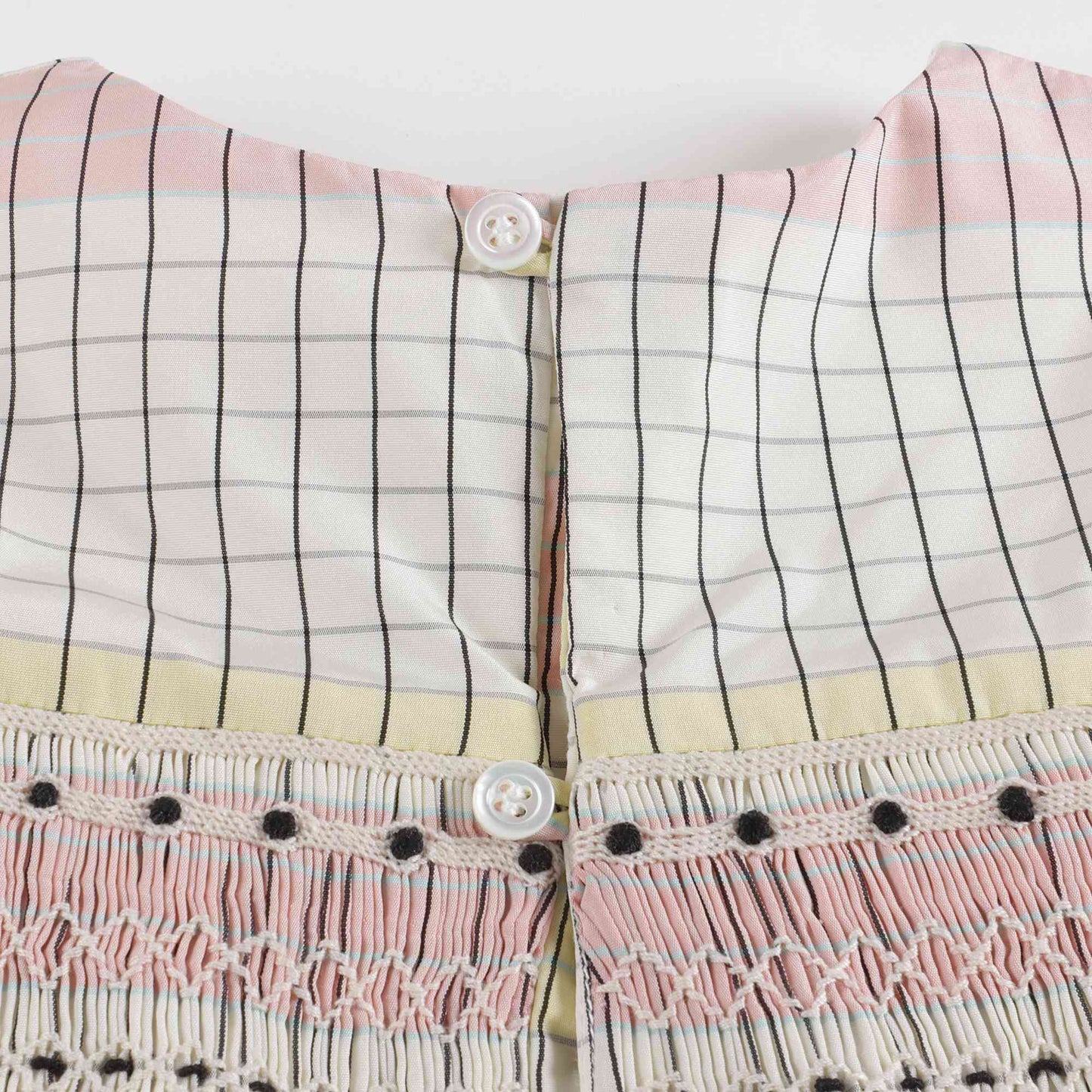 Baby Girls Yellow Check Dress Set