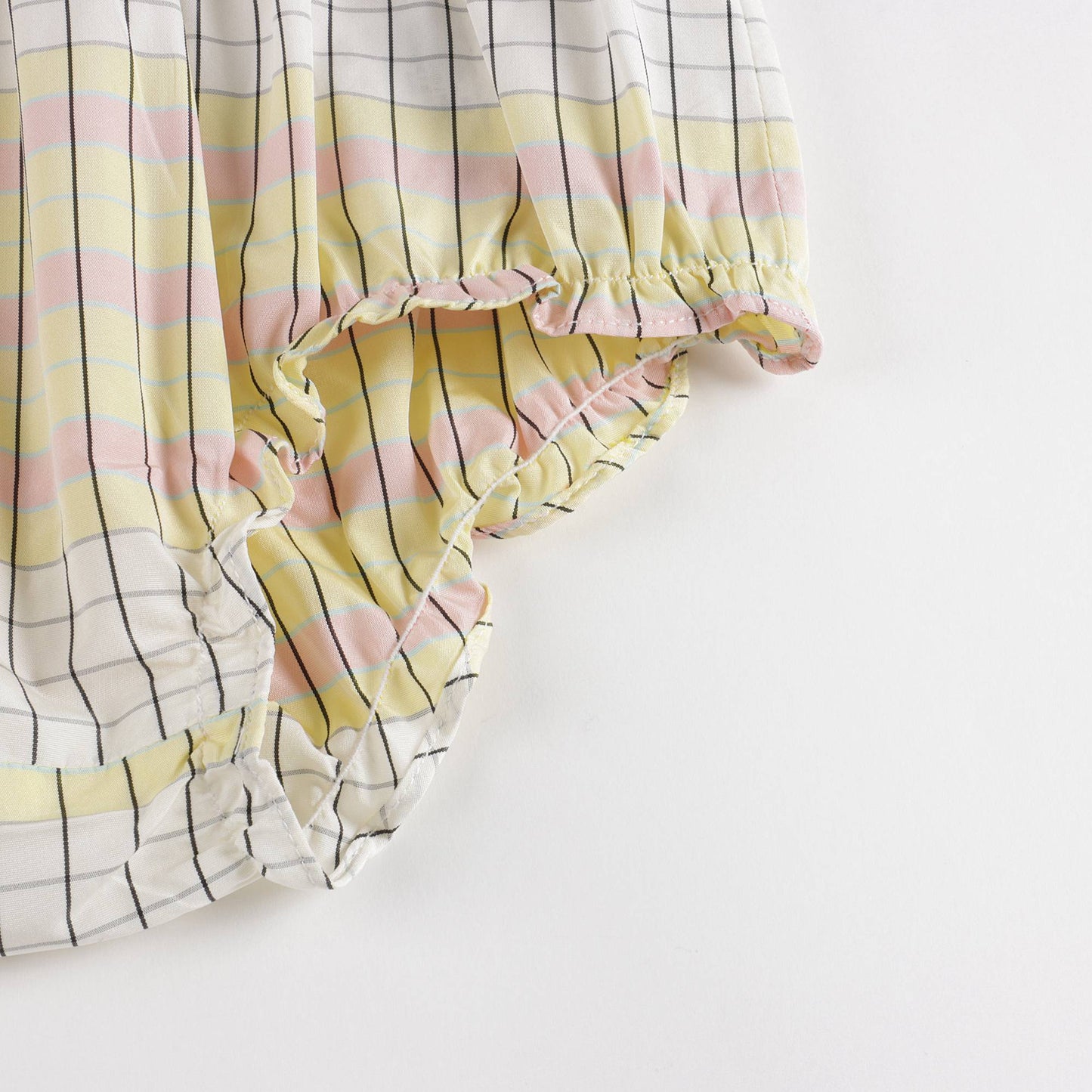 Baby Girls Yellow Check Dress Set