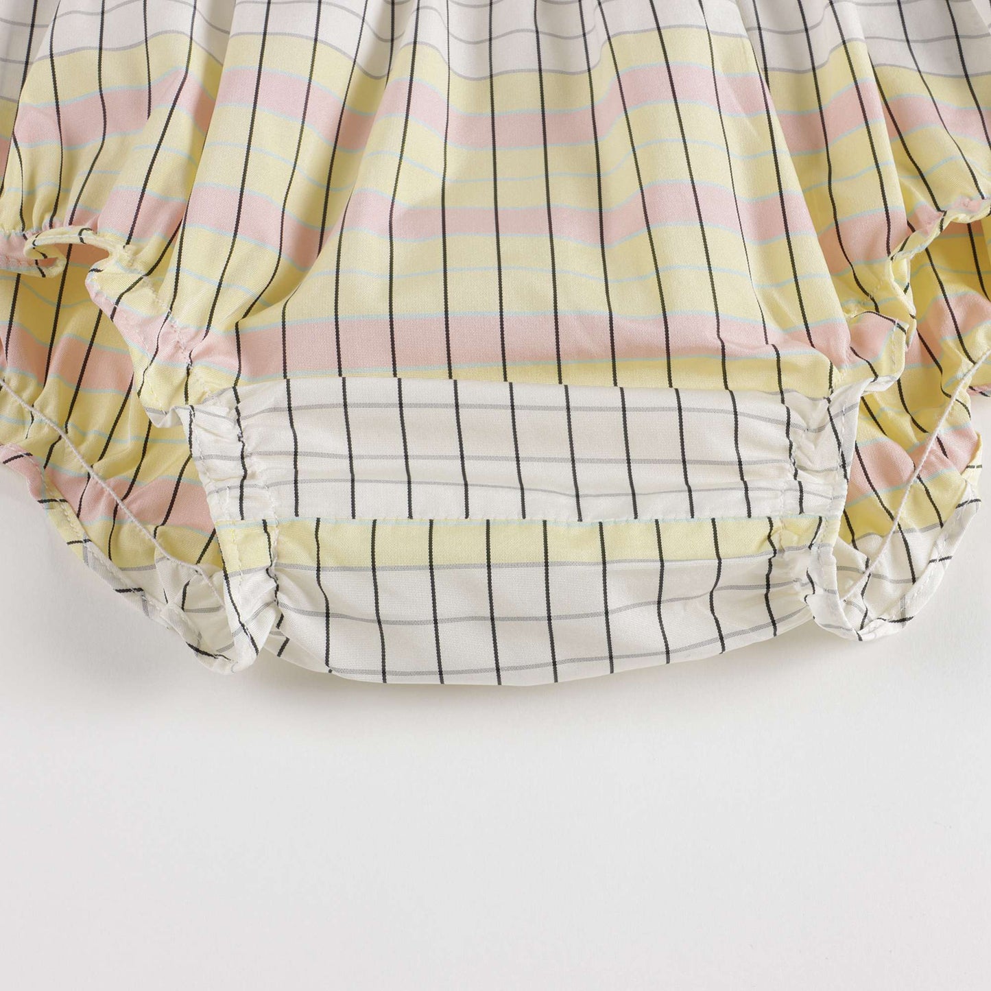 Baby Girls Yellow Check Dress Set
