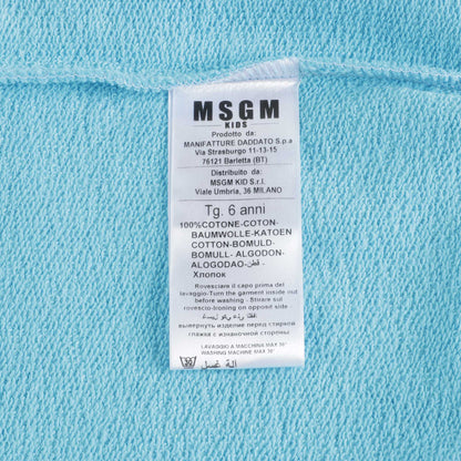 Boys & Girls Blue Cotton Hoodie