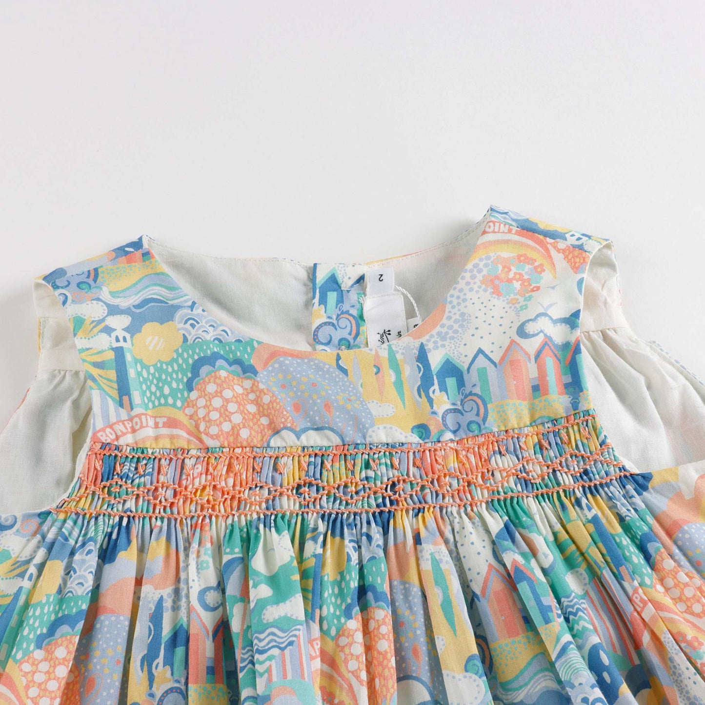 Baby Girls Multicolor Cotton Dress