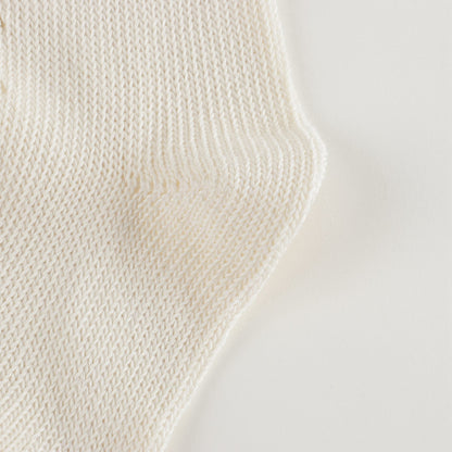 Girls White GG Cotton Long Socks