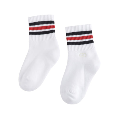 Boys & Girls White Cotton Socks