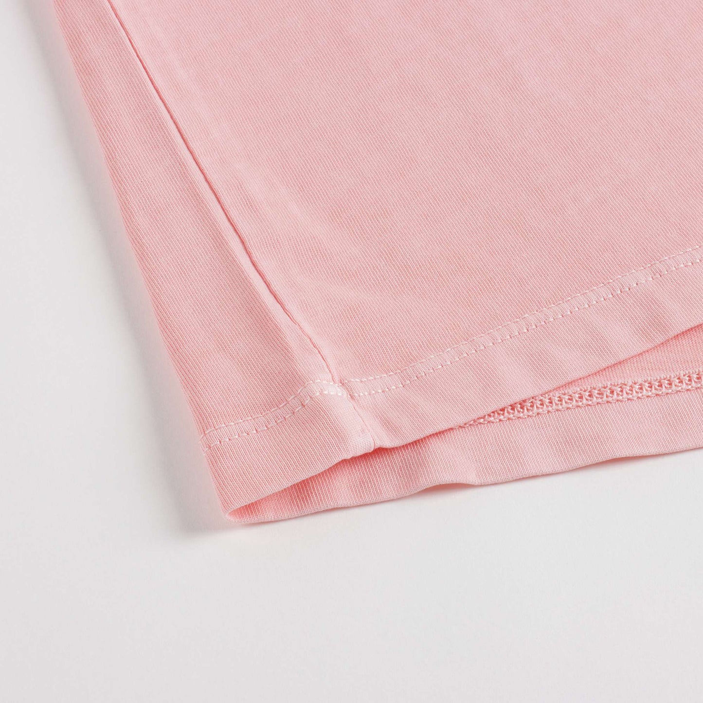 Girls Pink Printing Cotton T-Shirt