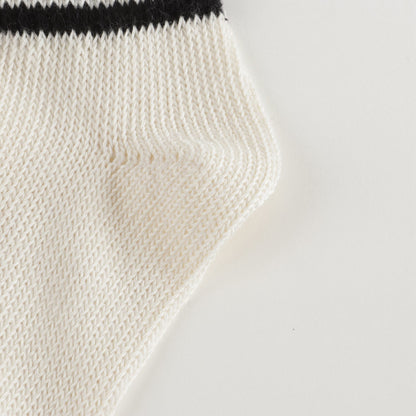 Girls White GG Cotton Short Socks