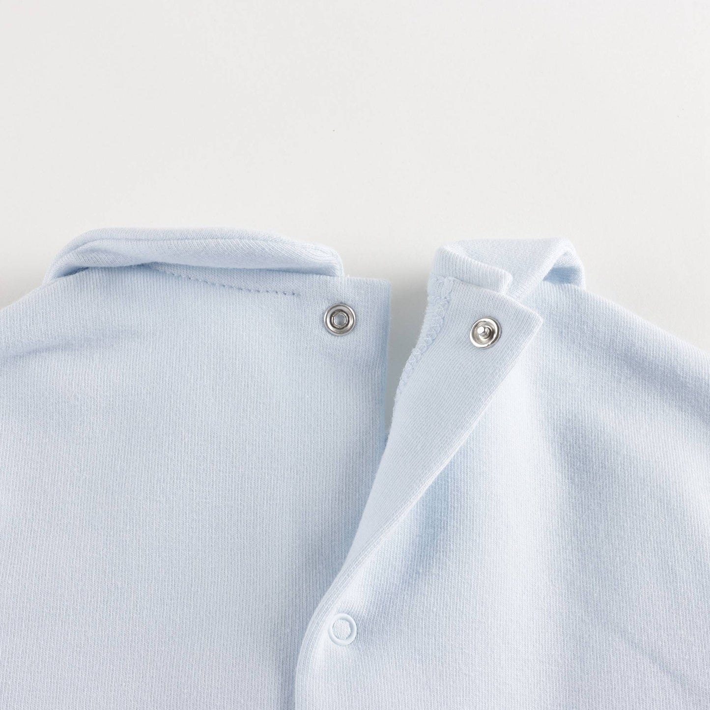 男婴蓝色棉连体衣套装