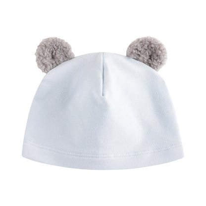 男婴蓝色棉连体衣套装