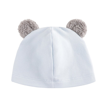 男婴蓝色棉连体衣套装