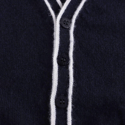 儿童蓝色羊毛马甲