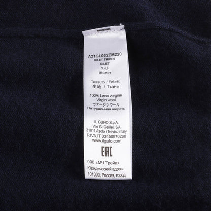 儿童蓝色羊毛马甲