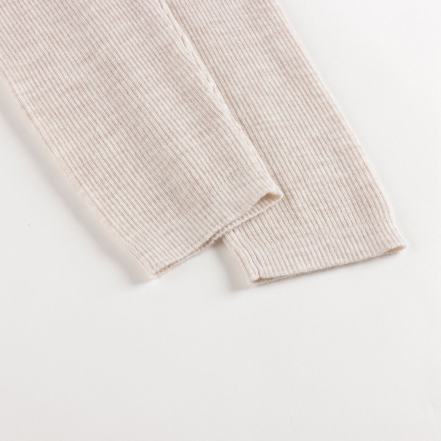 女童米色羊毛长裤